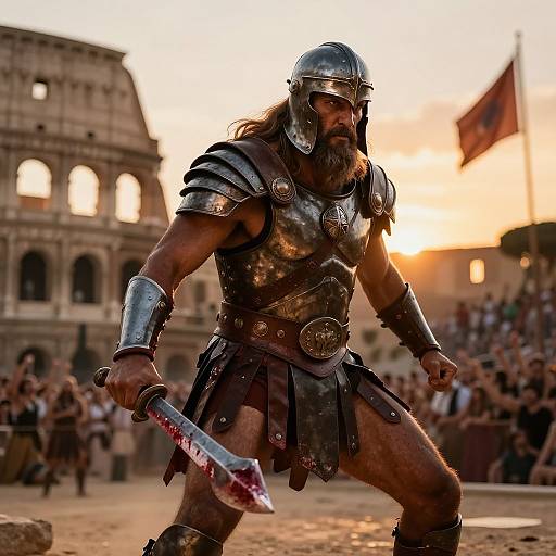 Minotaur Gladiator Ready for Battle