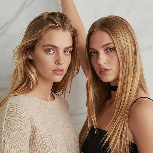 Intense Stares: Two Women Portrait