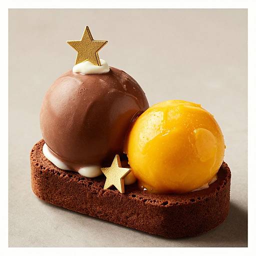 Gourmet Ice Cream Brownie Art