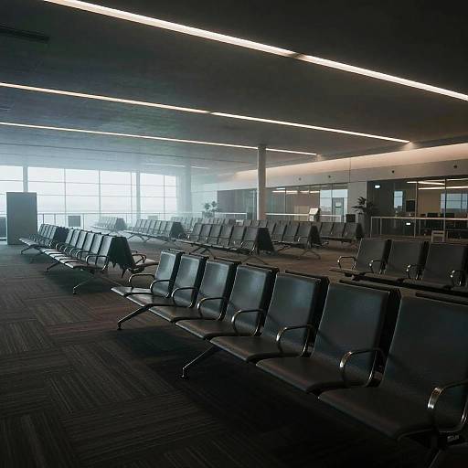 Eerie Liminal Spaces at Deserted Airport