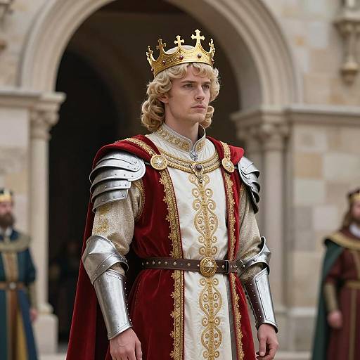 Regal Joffrey Costume in Medieval Setting