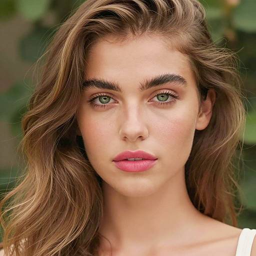 Close-Up Portrait of a Young Woman