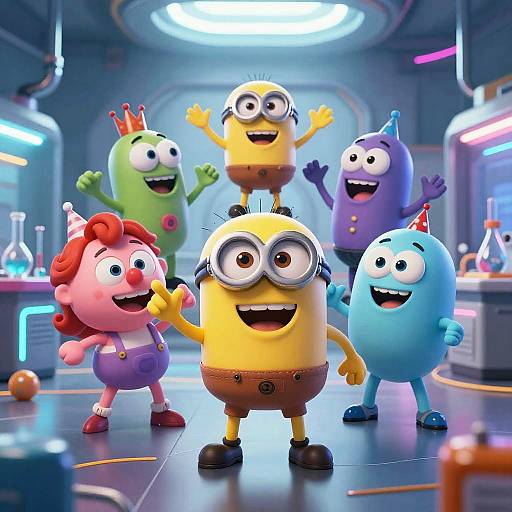 Mischievous AI Pranks in Futuristic Lab