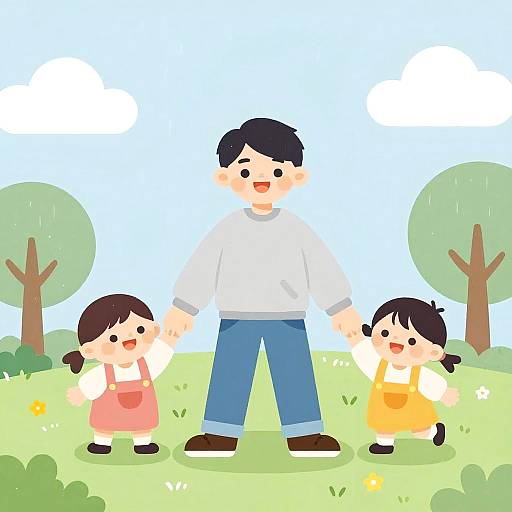 Playful Rainy Day with Children