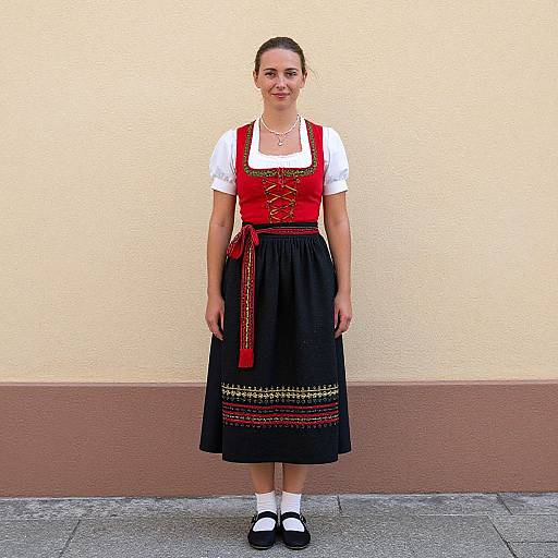 Woman in Traditional German Dress