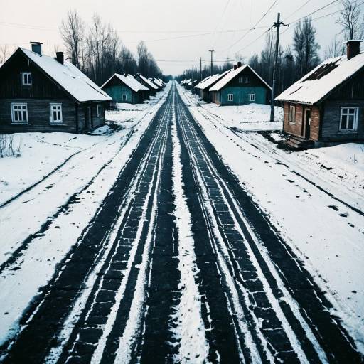 Winter Terrain: Belarusian Village Guard Scene