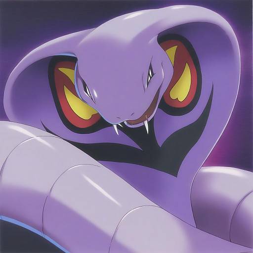 Illustration of Arbok, pokemon in the style of Ino (magloid)