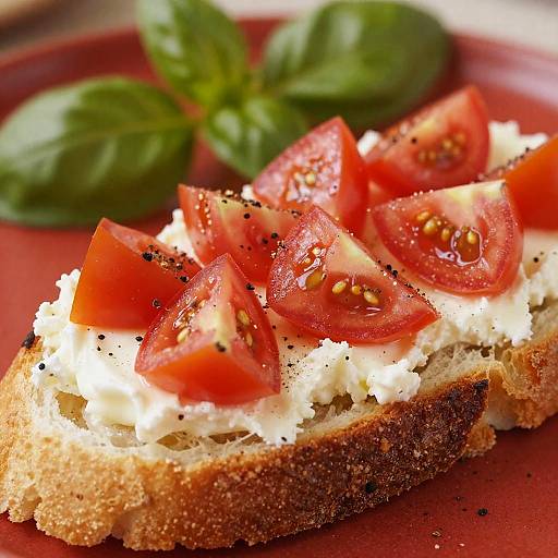 Close-Up Colorful Toasted Bread Scene