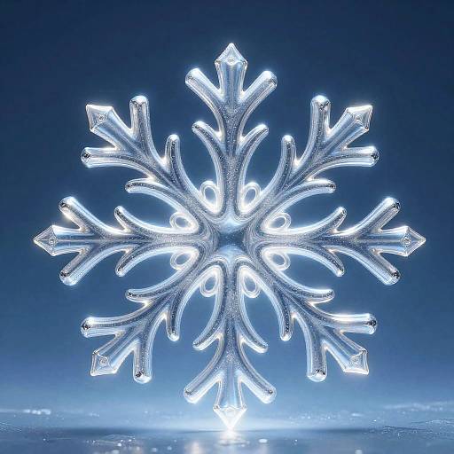 Intricate Snowflake Light Painting