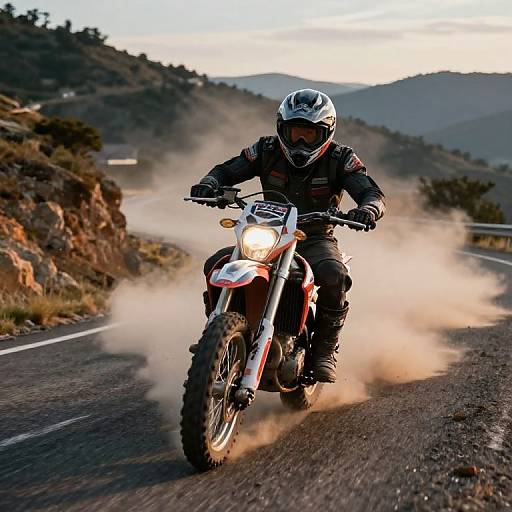 Sicario Motorcycle Chase at Dusk