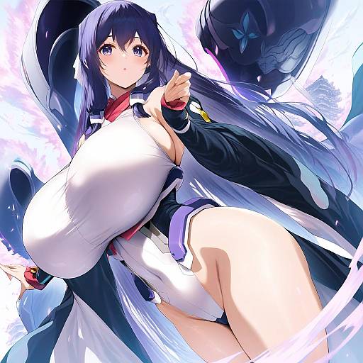 Illustration of Asama tomo, kyoukaisenjou no horizon in the style of Amasora taichi