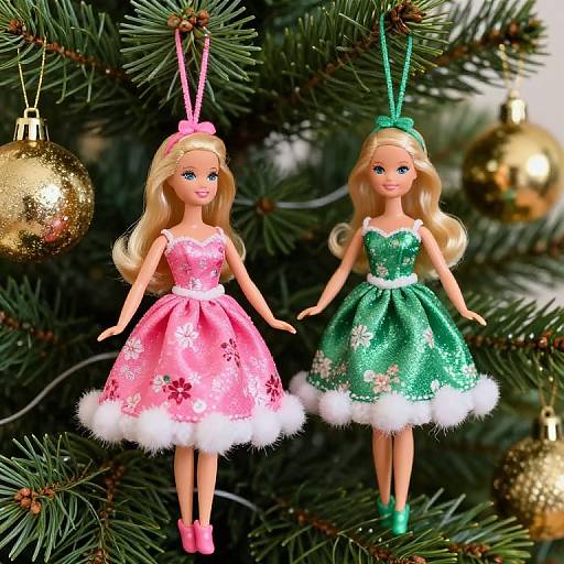 Barbie-Inspired Festive Tree Ornaments