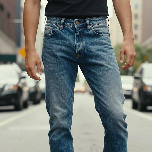 Tom Holland Slim Fit Denim Close-Up