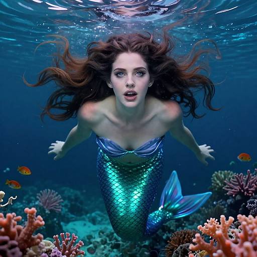 Ethereal Siren Princess Digital Portrait