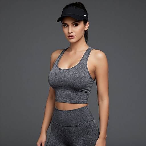 Athletic Woman in Stylish Activewear