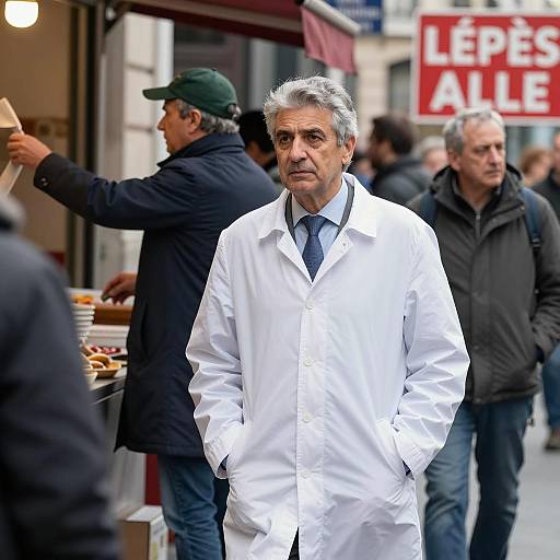 Urban Street Scene with Busy Atmosphere