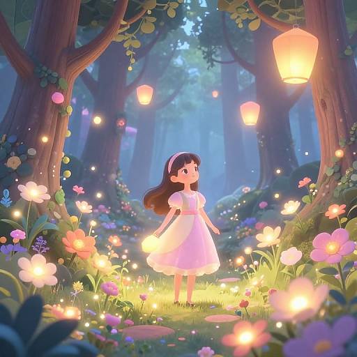 Whimsical Fantasy Forest Dreamscape