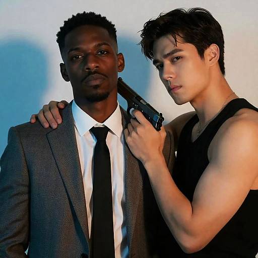 Tense Encounter Between Two Men