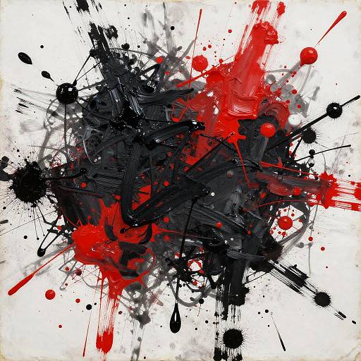 Abstract Expressionist Passion and Chaos