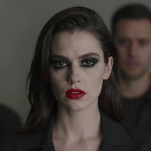 Intense Portrait of a Woman and Man