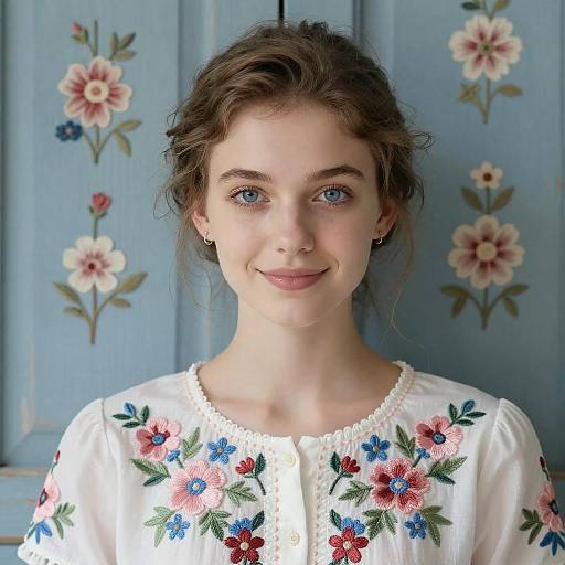 Dreamy Portrait of a Young Woman