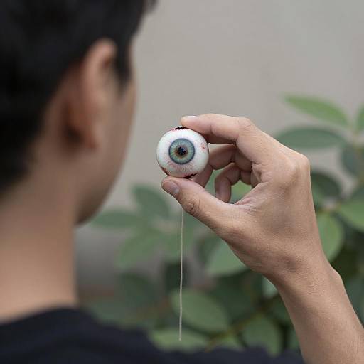 Grotesque Eyeball in Sinister Grip