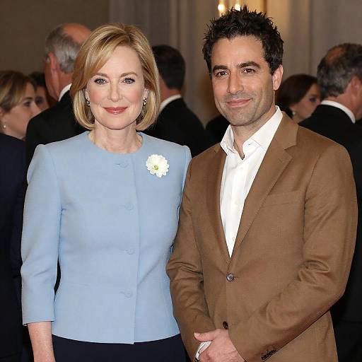 Smiling Couple at Formal Event