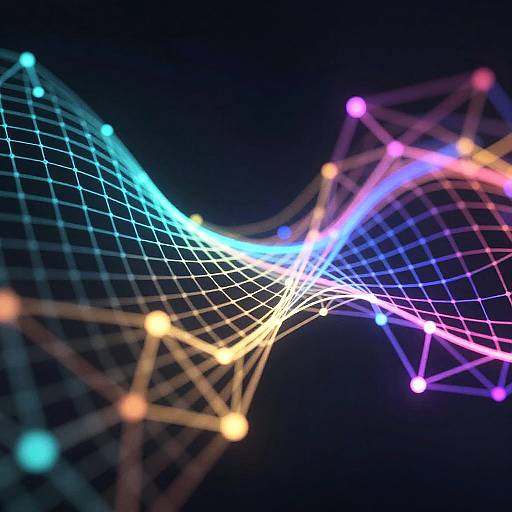 Neon Tensor AI Abstract Art