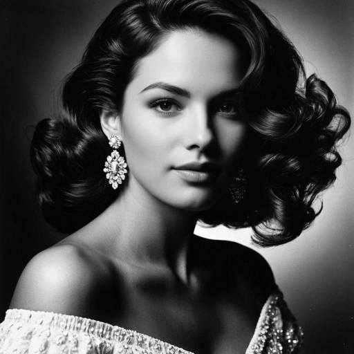 Classic Black and White Glamour Portrait
