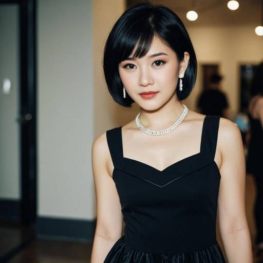 Elegant Mini Black Dress for Birthday