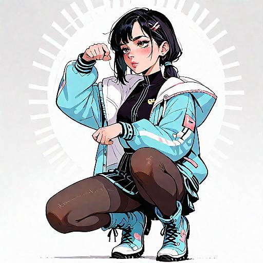 Anime-Inspired Stylish Character Design