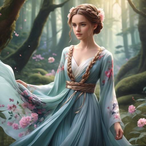 Enchanting Fairy Girl in Idyllic Forest