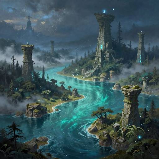 Earthsea Mystical Archipelago Landscape