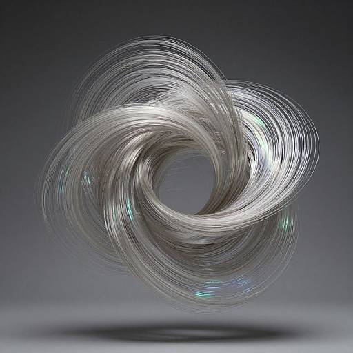 Abstract Spun Fiber Sculpture