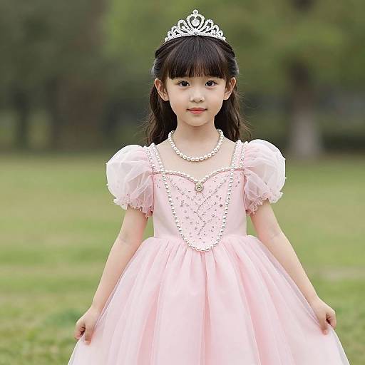 Little Princess in Pink Dress