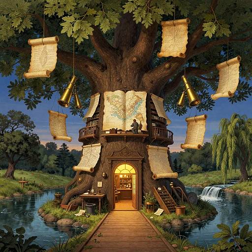 Anton Pieck-Style Yew Map Atelier