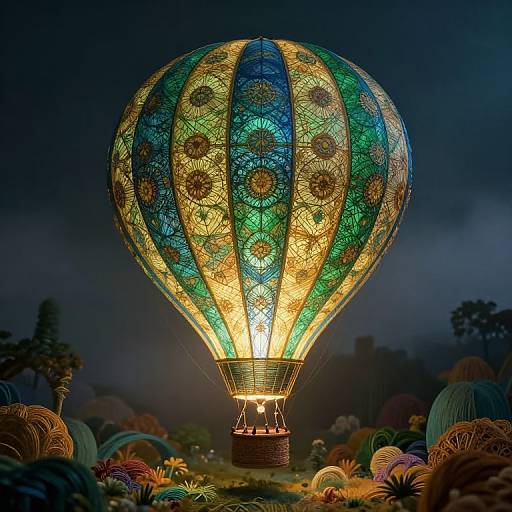 Ornate Threaded Hot Air Balloon