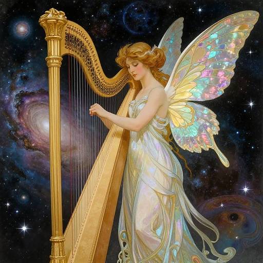 Celestial Nymph with Iridescent Wings