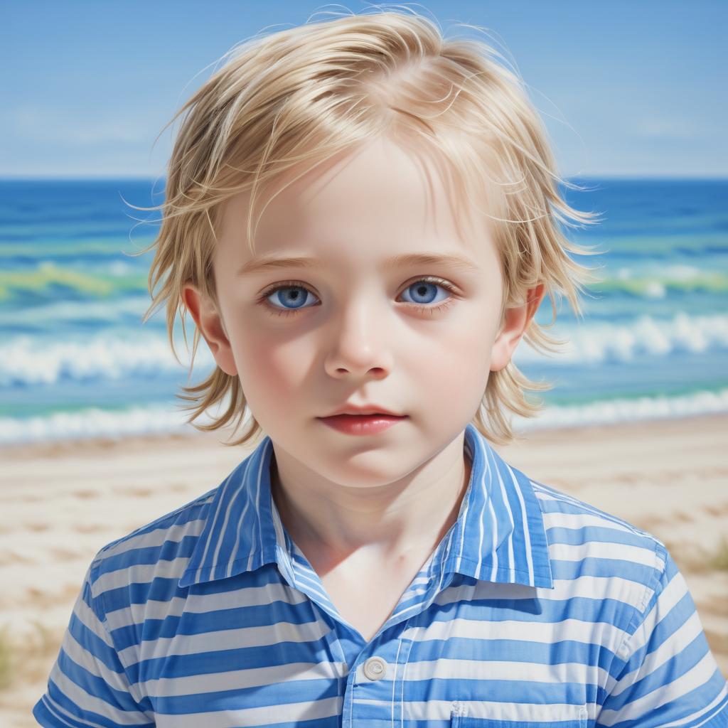 Vibrant Portrait of a Young Boy