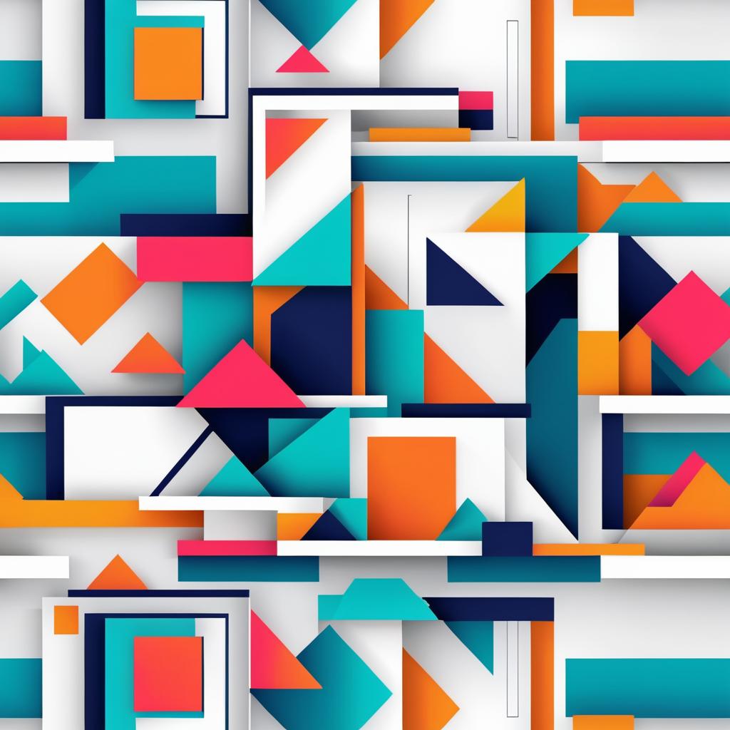 Vibrant Geometric Fabric Design Concept