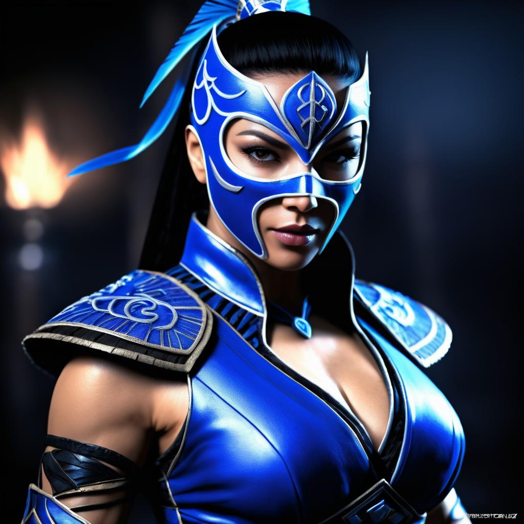 Photorealistic Kitana from Mortal Kombat