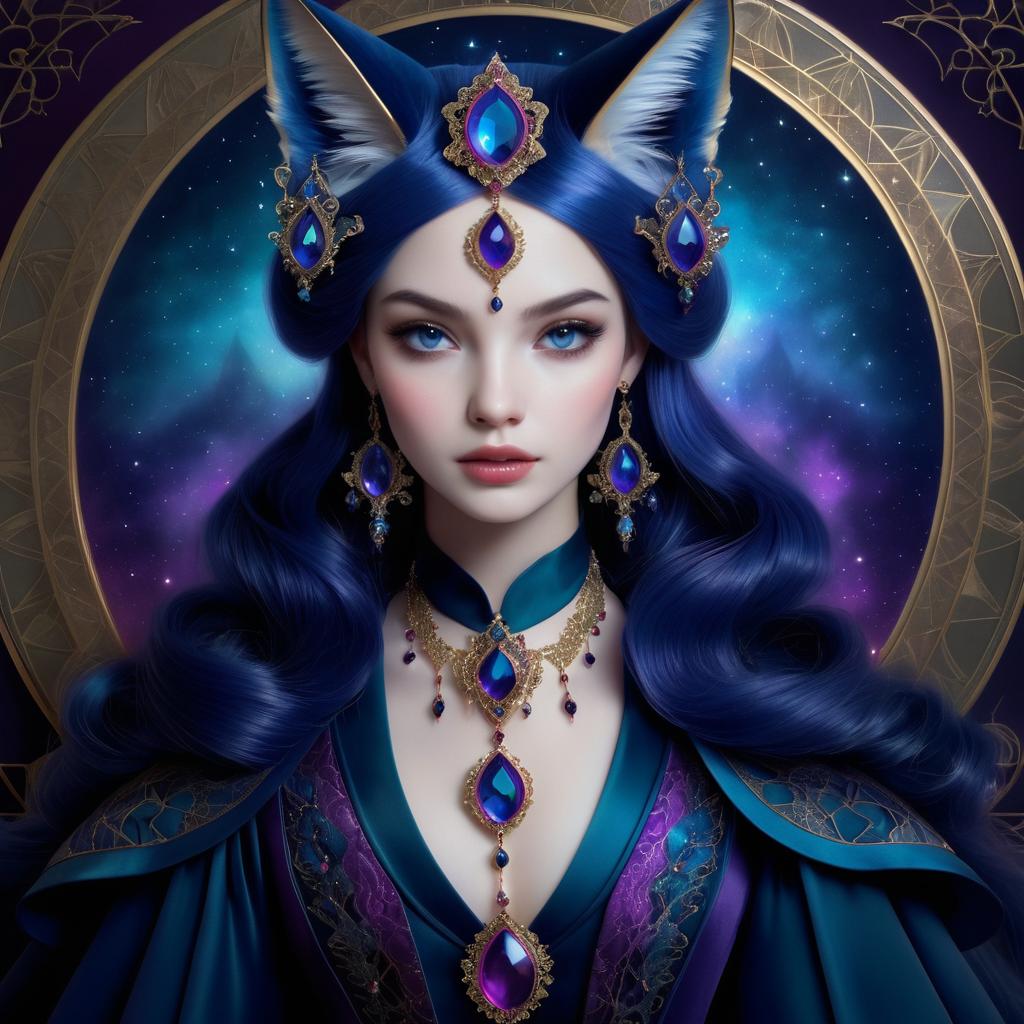 Celestial Victorian Fox in Fantasy Art