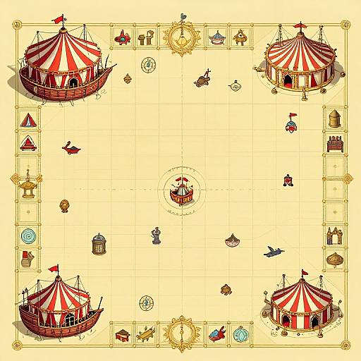Renaissance Pirate Circus Battle Map