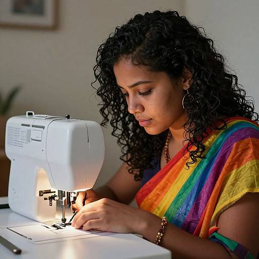 Rainbow Warrior Sewing Peace Light