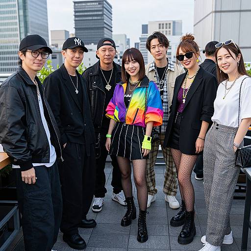 Trendy Streetwear Gathering in Tokyo