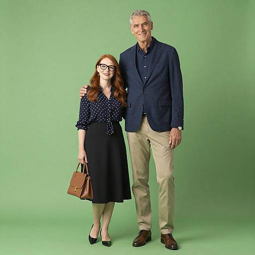 Elegant Couple Portrait with Accessories