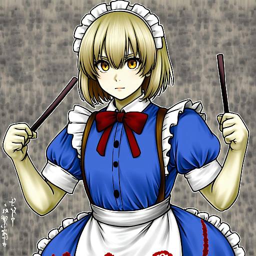 Illustration of Mugetsu (touhou), touhou in the style of Shinapuu