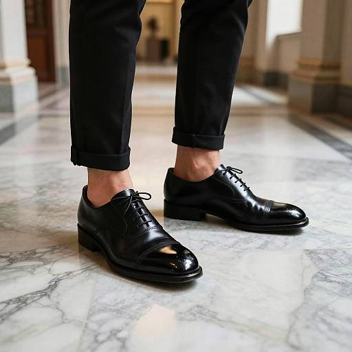 Elegant Oxford Shoes in Marble Hall