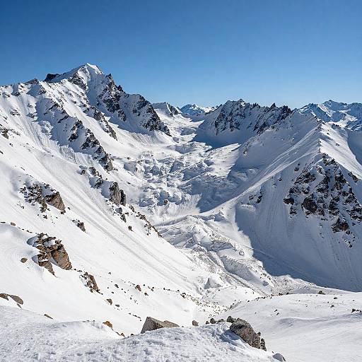 Serene Snow-Capped Mountain Range