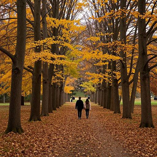 Autumn Walk Artistic Scene